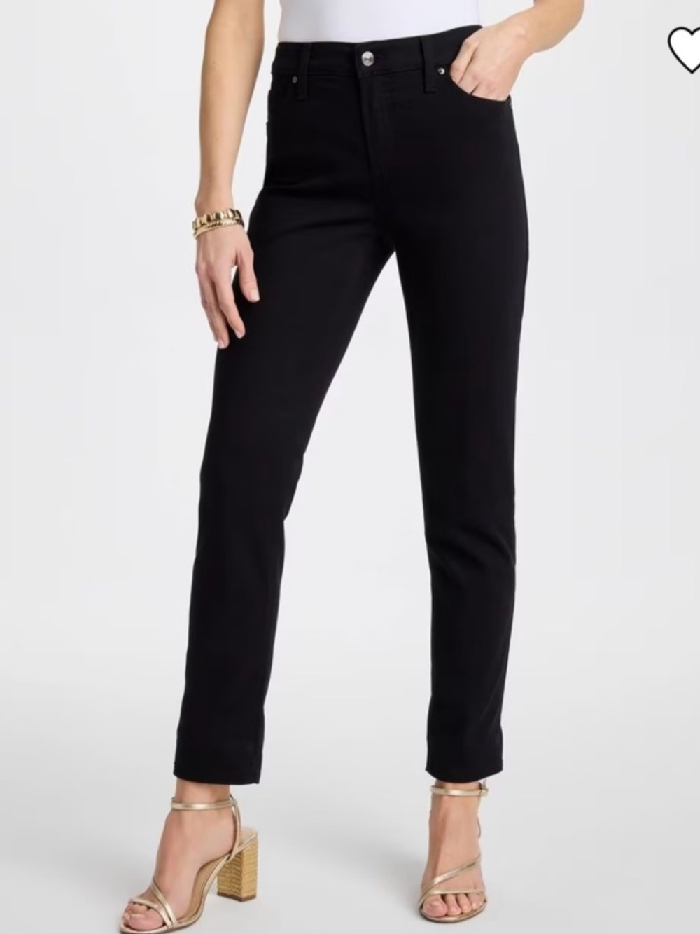 NWT CHICOS Classic Rise Black Girlfriend Slim Ankle Women's Pants 2